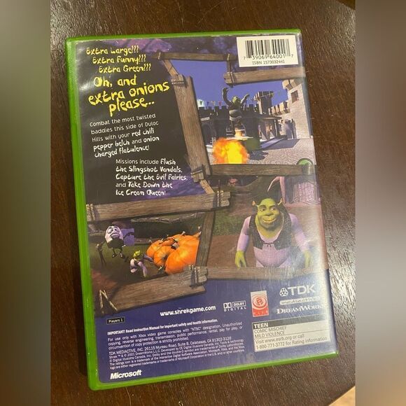 Shrek (Microsoft Xbox, 2001) COMPLETE - Picture 3 of 3